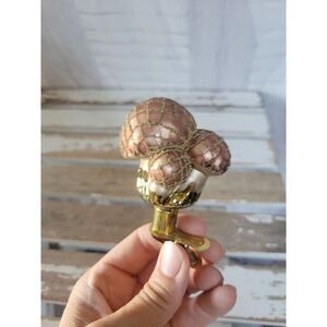 Mushroom clip-on glass ornament fungus fungi unique Xmas tree
